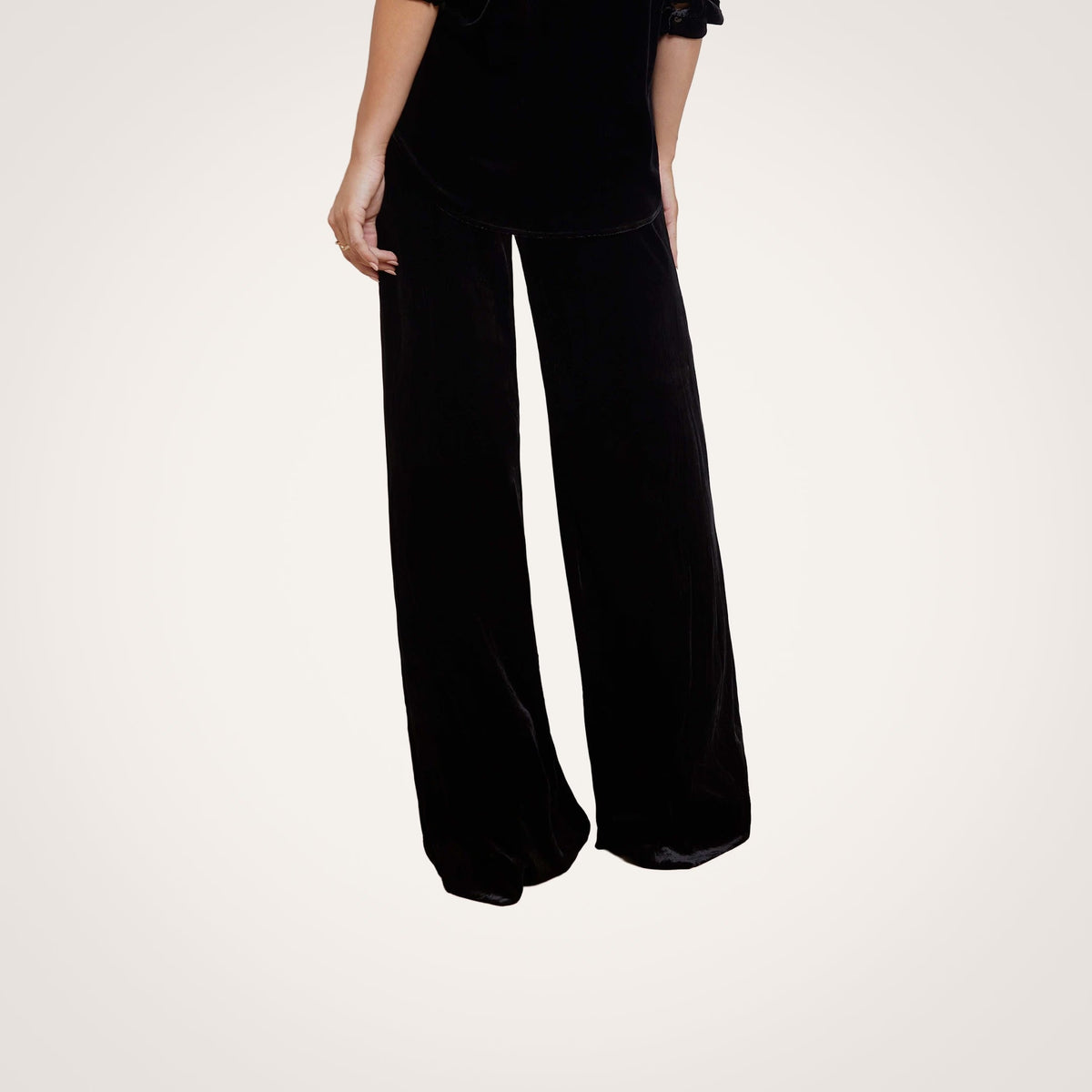 Pilar Velvet Wide-Leg Pant