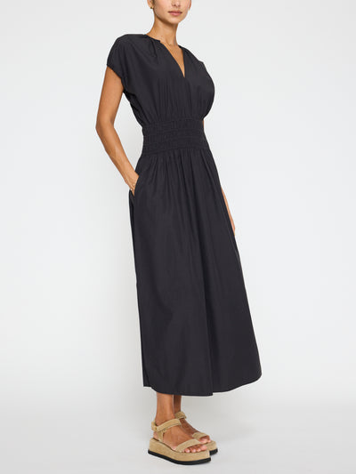 MINA DRESS IN WASHED BLACK - Romi Boutique
