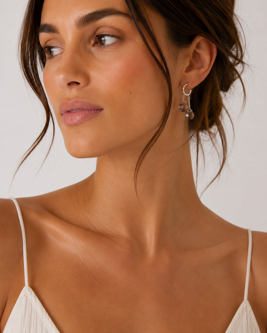 Chan Luu Dew Drop Hoop Earrings at Romi Boutique