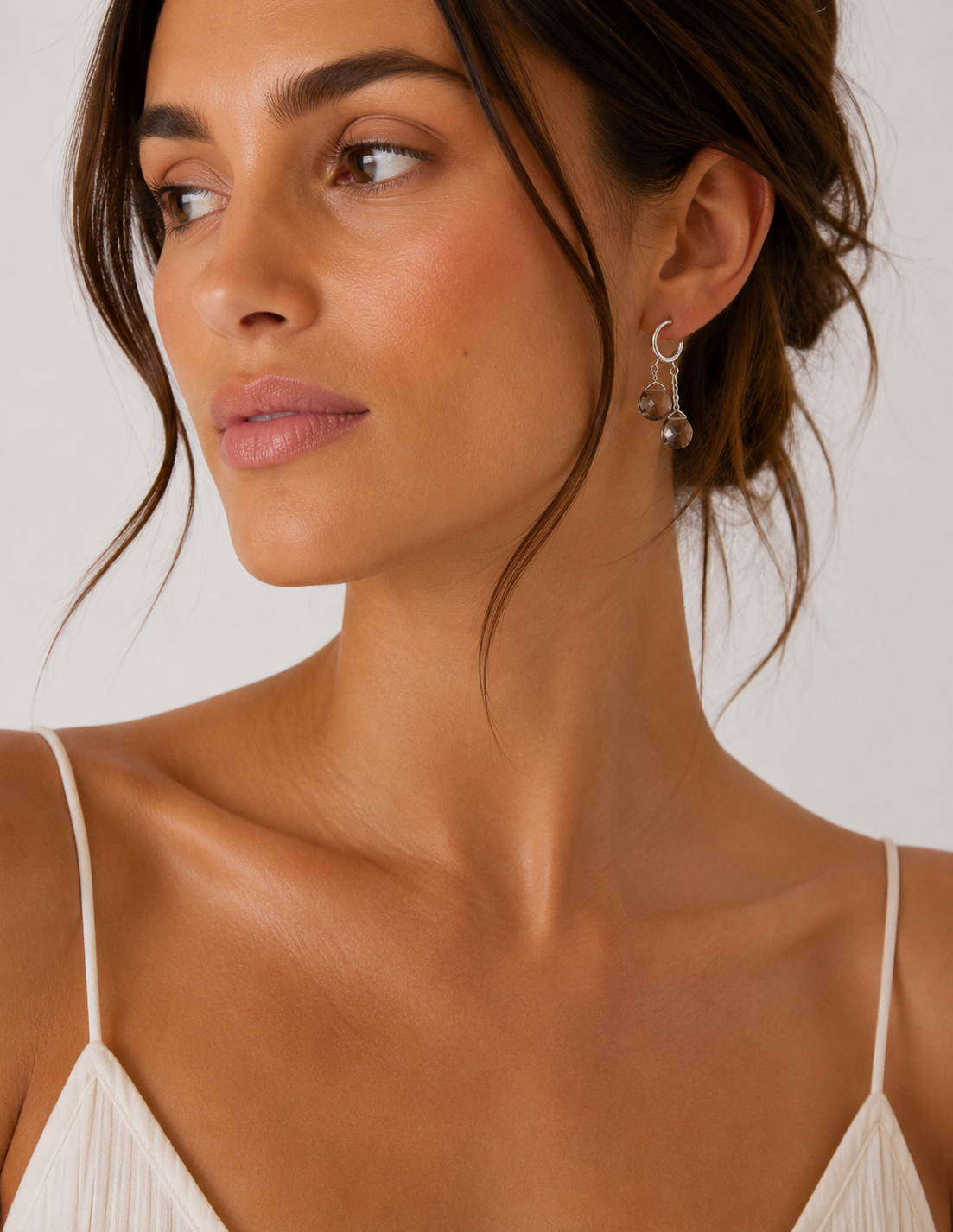 Chan Luu Dew Drop Hoop Earrings at Romi Boutique