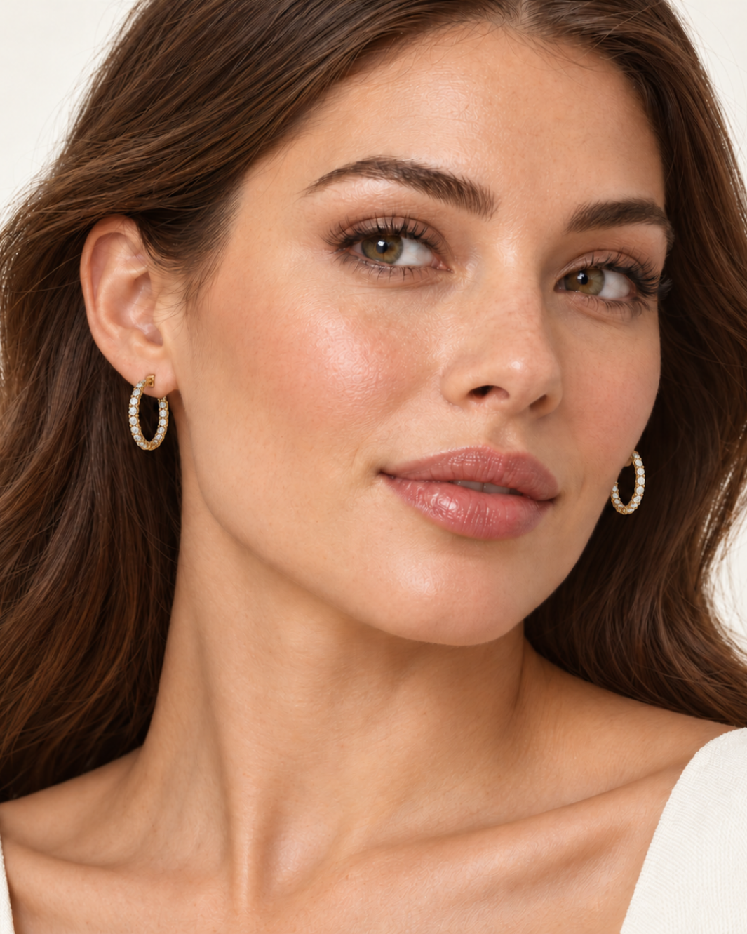 Classic Inside-Out Diamond Hoops - Small
