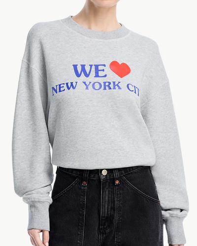 WE HEART NYC SWEATSHIRT IN HEATHER GREY