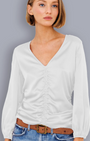 Go Silk GO SCRUNCH TOP at Romi Boutique