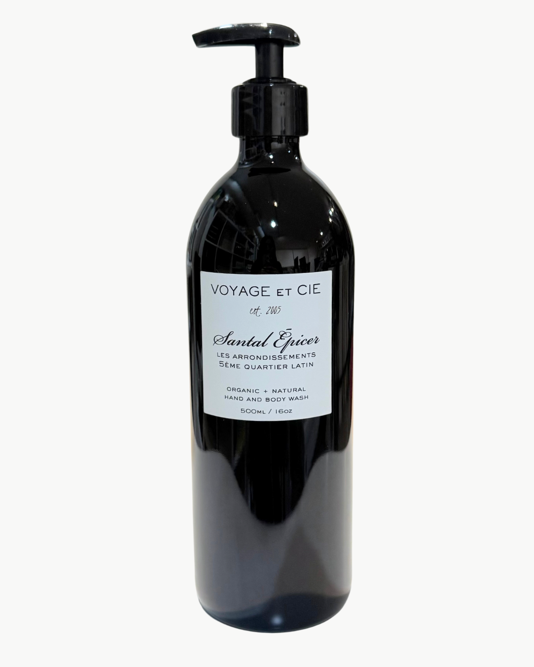 Voyage et Cie BODY WASH IN SANTAL ORGANIC OAT/APPLE MYRON GLASS at Romi Boutique