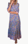 BLAIR MAXI IN BLUE YELLOW PRINT by Bell - Romi Boutique