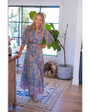 BLAIR MAXI IN BLUE YELLOW PRINT by Bell - Romi Boutique