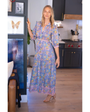 BLAIR MAXI IN BLUE YELLOW PRINT by Bell - Romi Boutique