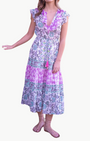 SYLVIE MIDI DRESS IN MIXED PRINTS by Bell - Romi Boutique