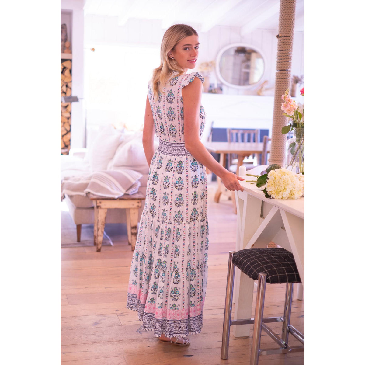 ANNABELLE MAXI IN MULTI COLOR MOTIFS by Bell - Romi Boutique