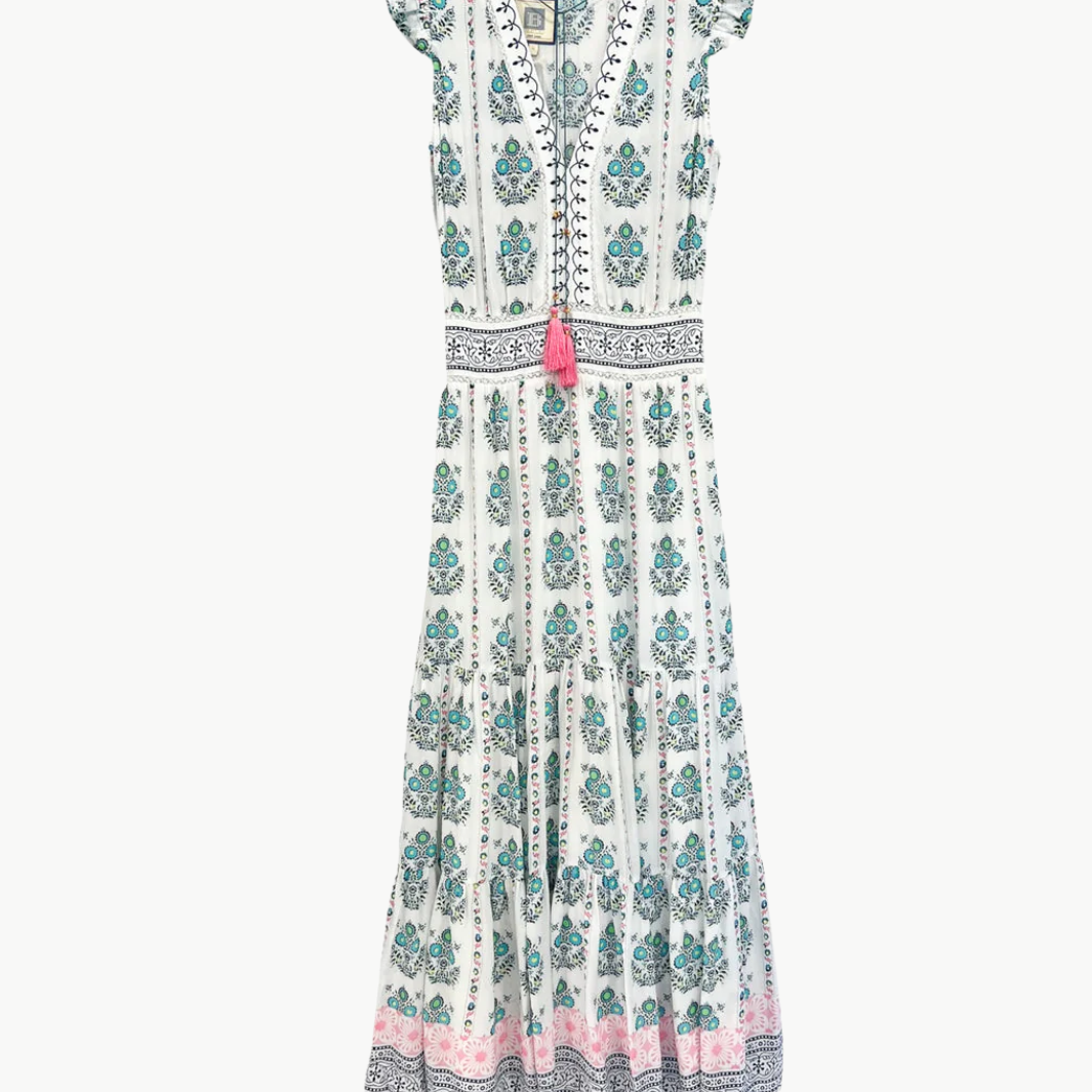 ANNABELLE MAXI IN MULTI COLOR MOTIFS by Bell - Romi Boutique