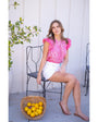 MILIA TOP IN FUSCHIA PRINT by Bell - Romi Boutique
