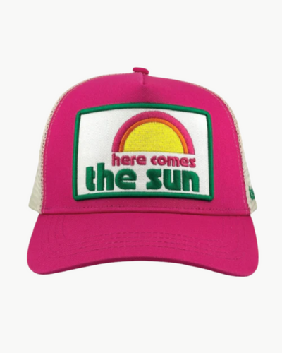HERE COMES THE SUN TRUCKER IN PINK