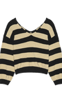 Nation Carmine Pullover In Butterscotch Stripe at Romi Boutique