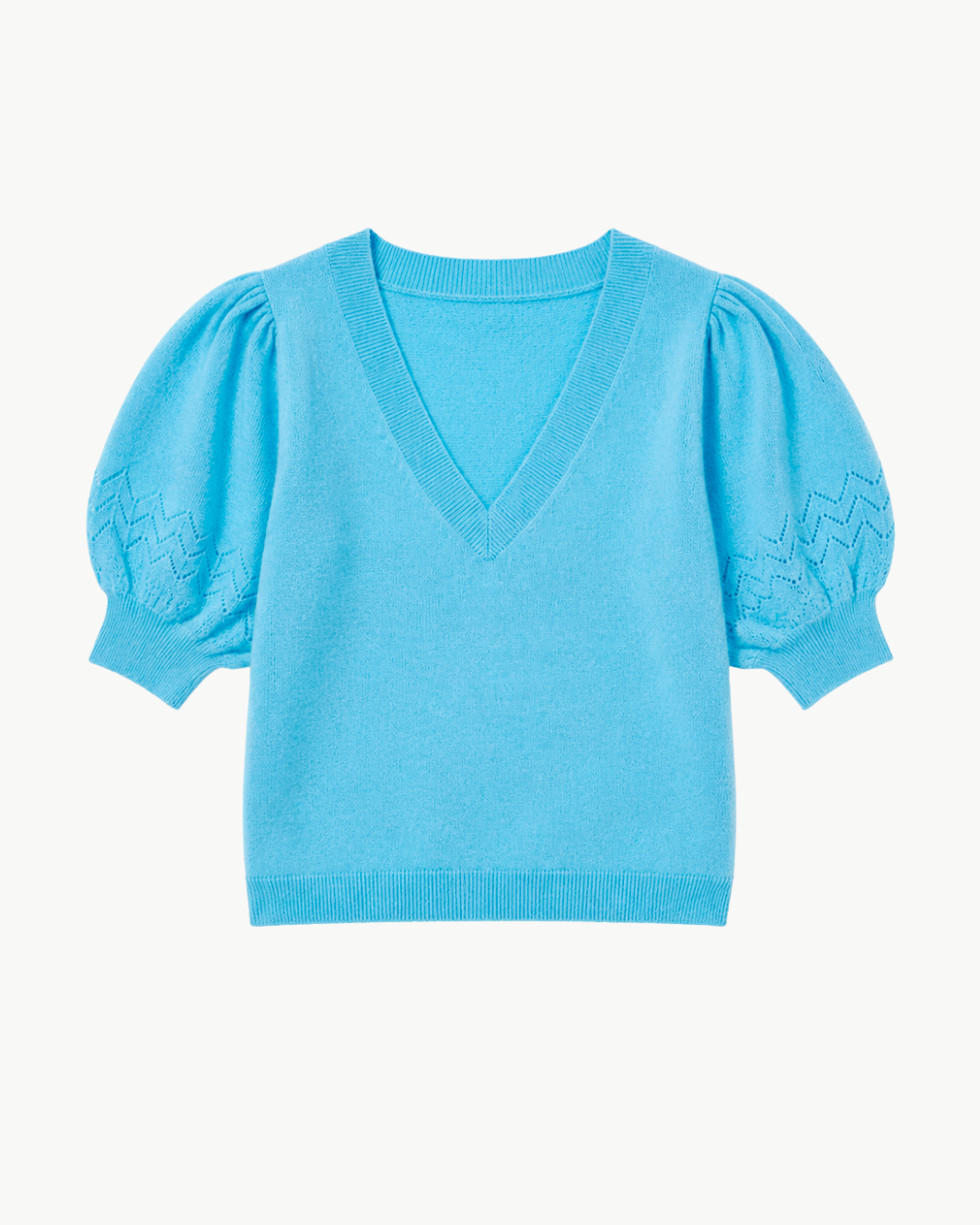 Reina Puff Cashmere Top