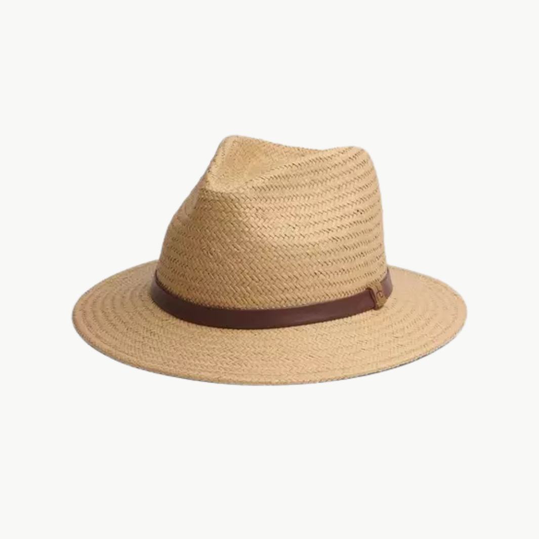 Rag & Bone PACKABLE STRAW FEDORA at Romi Boutique