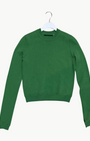 ROYAL CASHMERE PULLOVER IN LIME by Brazeau Tricot - Romi Boutique