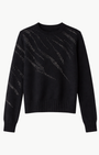 HOT FIX ZEBRA CASHMERE CREW NECK JUMPER 