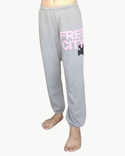 FREECITY LARGE SWEATPANT IN SILVER CLOUD