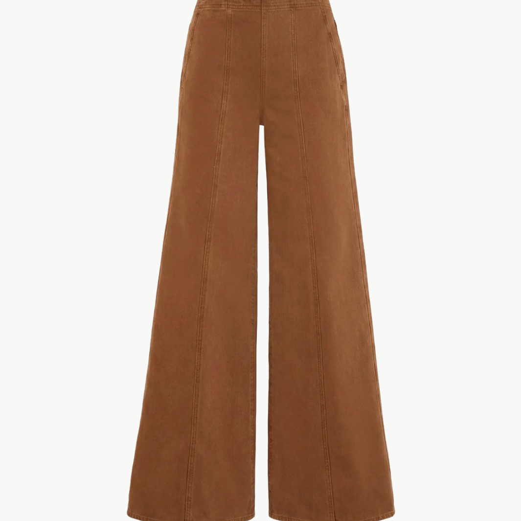 The Bianca Wide Leg Seamed Jeans