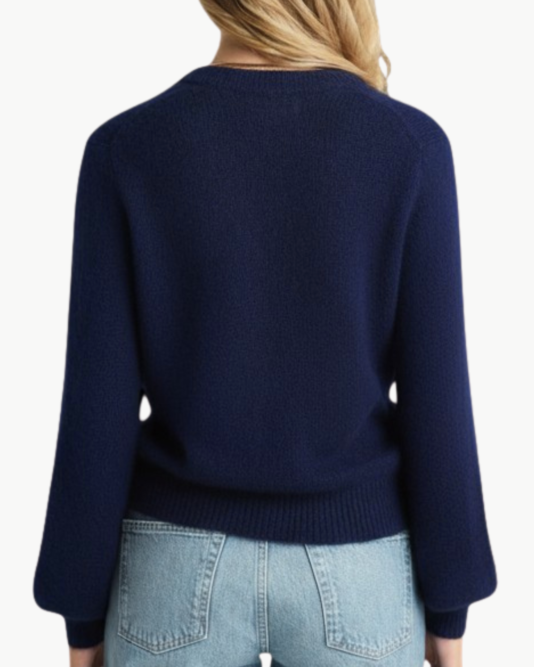 ISA BALLOON-SLEEVE CARDIGAN IN ECLIPSE - Romi Boutique