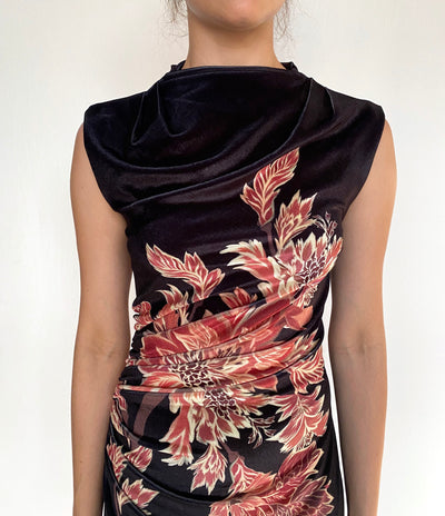 LEELA MIDI DRESS IN BLACK