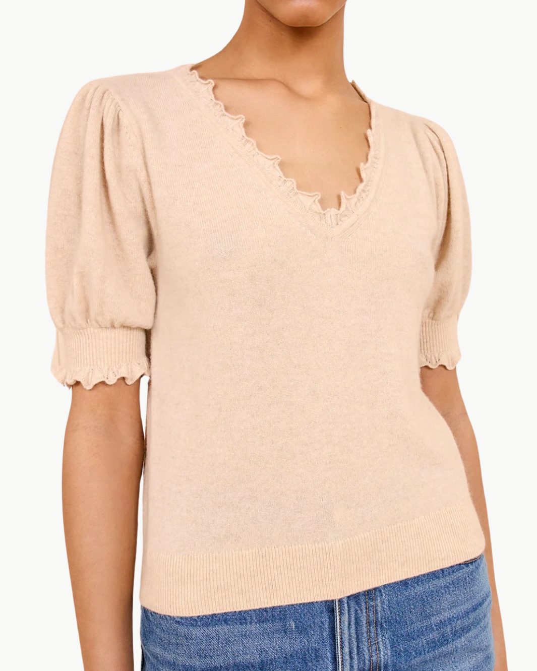 POLLINE SHORT SLEEVE TOP IN MELANGE