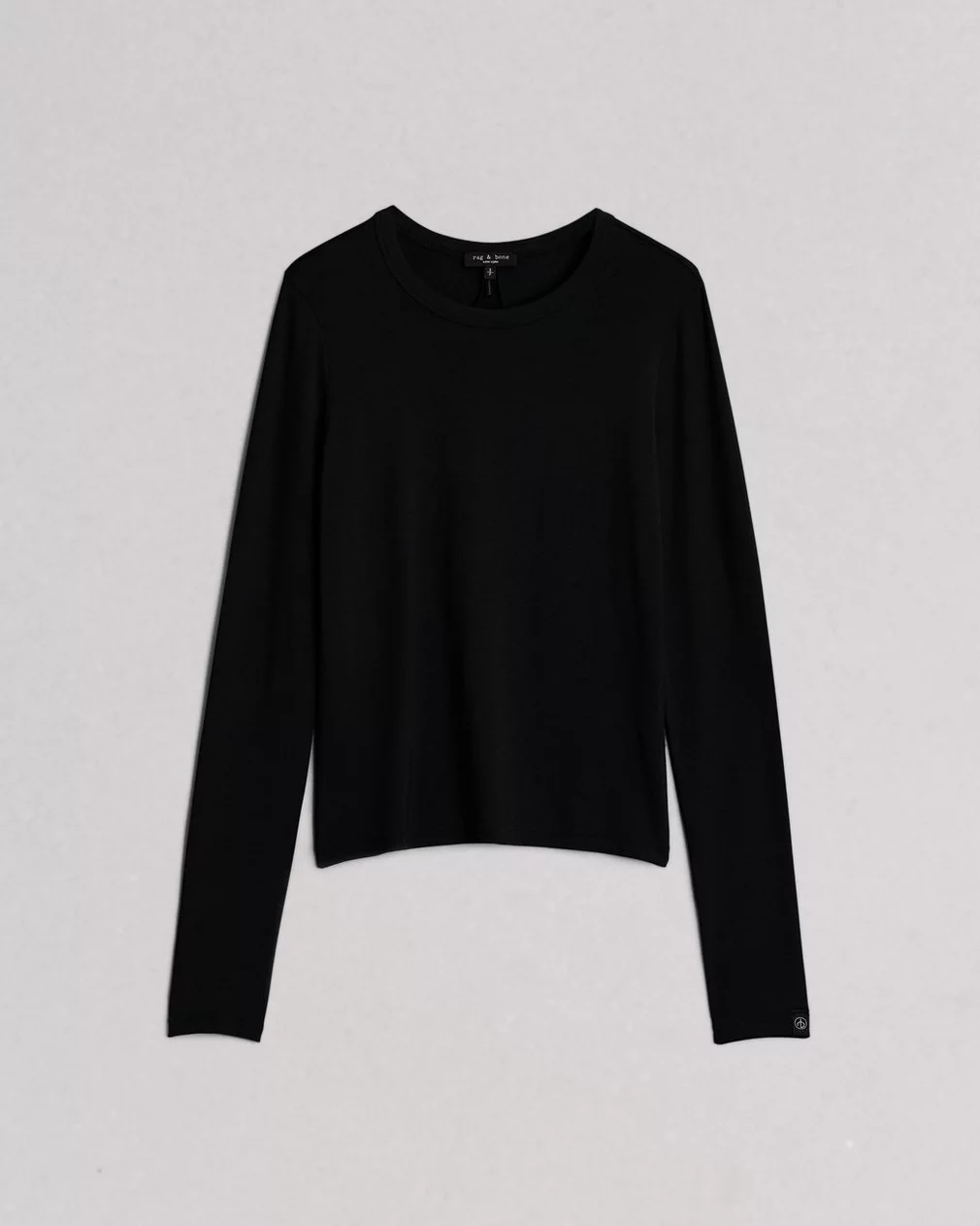 LUCA JERSEY SLIM LONG SLEEVE IN BLACK