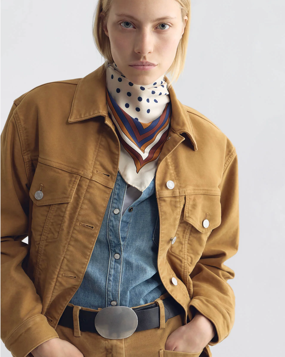 Vintage Polka Dot Scarf
