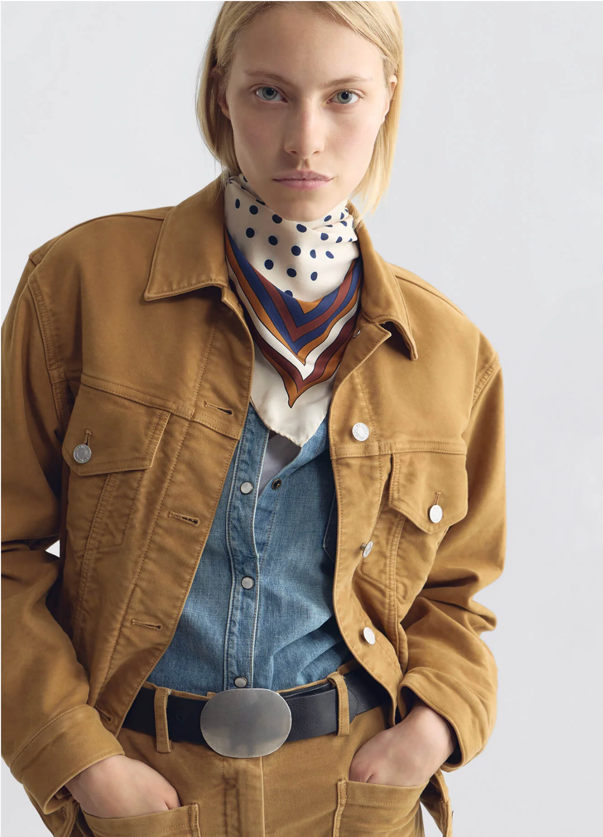 Vintage Polka Dot Scarf