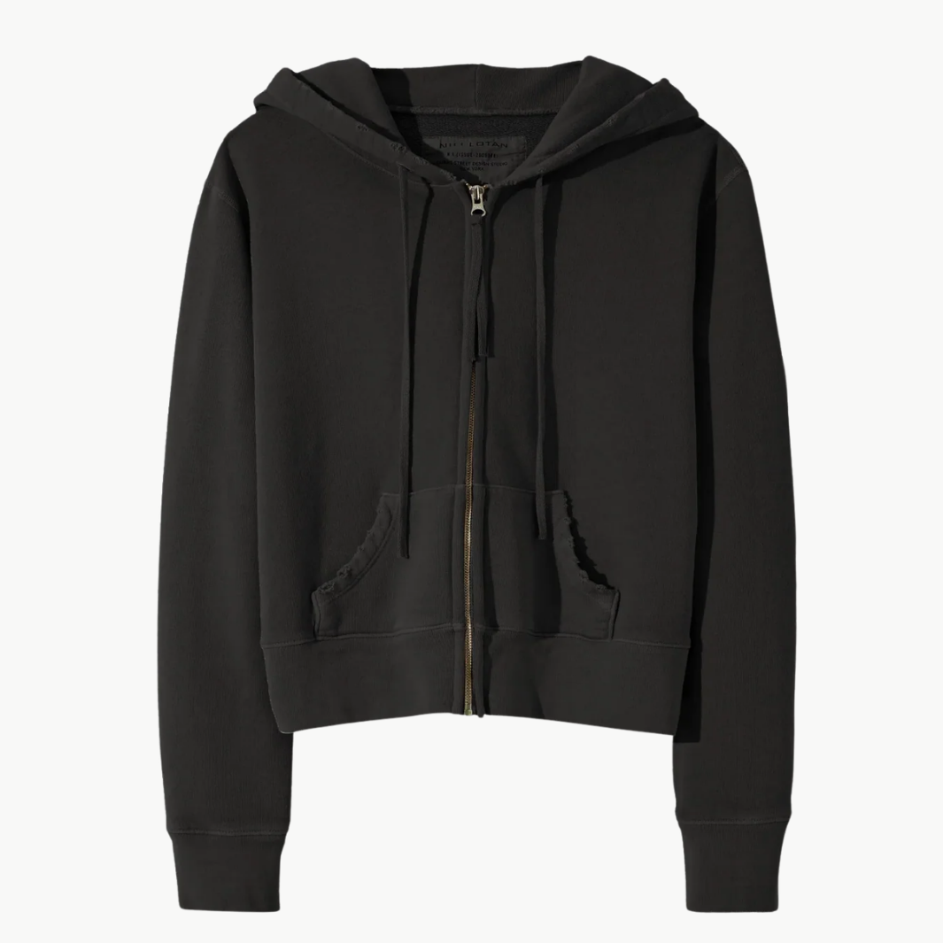 Nili Lotan CALLIE ZIP UP HOODIE at Romi Boutique