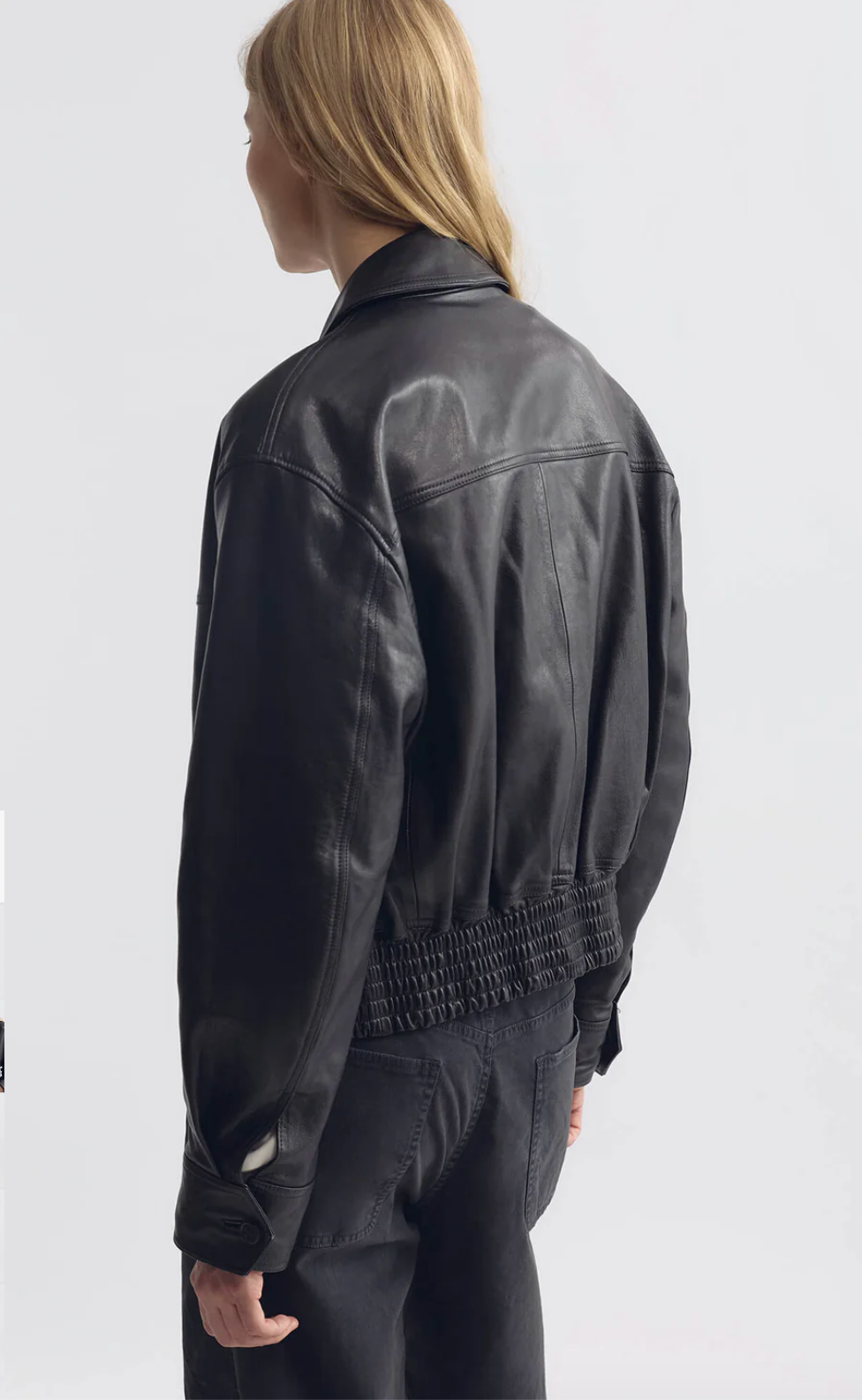Aime Leather Bomber Jacket