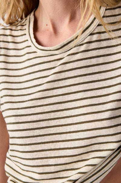 SLEEVELESS LOVE TEE IN RESEDA MULTI - Romi Boutique