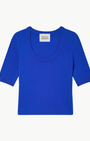 White & Warren CASHMERE SCOOP NECK TOP at Romi Boutique