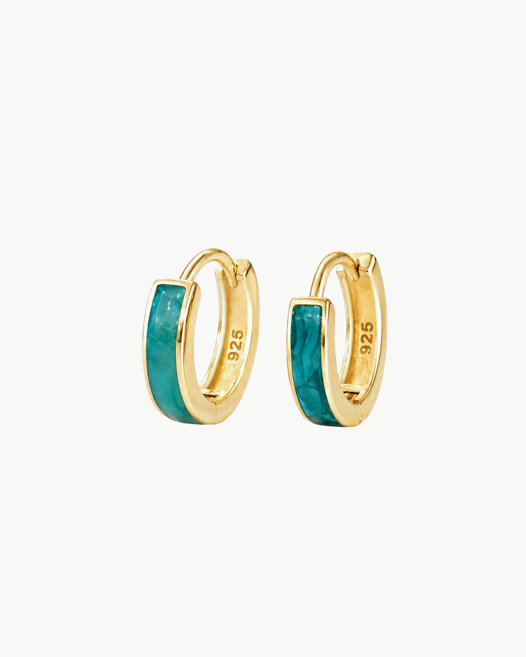 Romi Az Turquoise Hoops at Romi Boutique