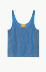 Guest In Residence FINE STRIPE TANK at Romi Boutique