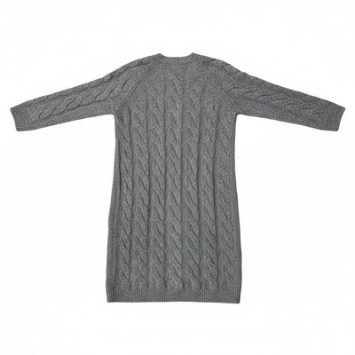 ANNE CABLE KNIT MIDI CARDIGAN IN CLOUDY - Romi Boutique