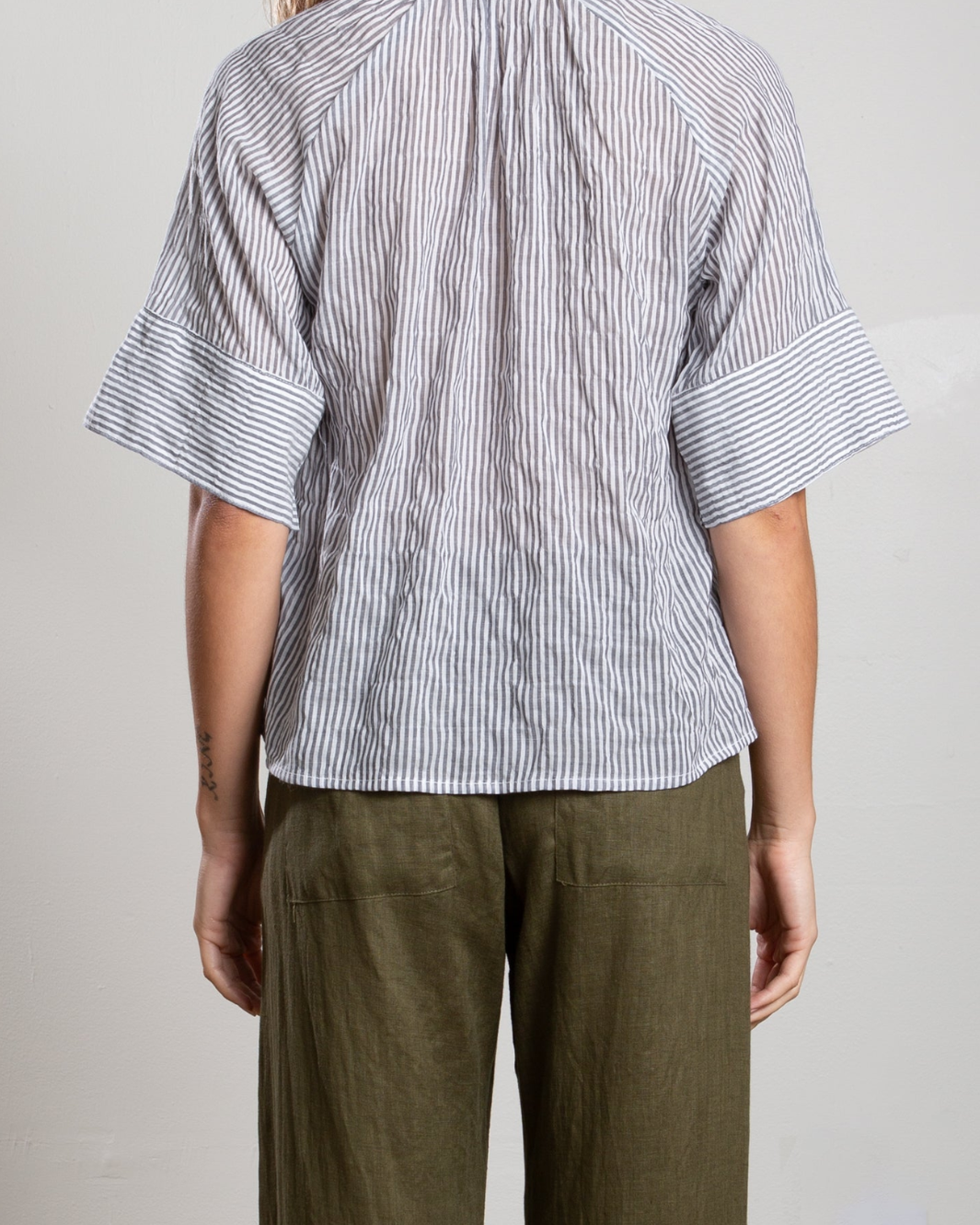 Halle Shirt In Marin Stripe