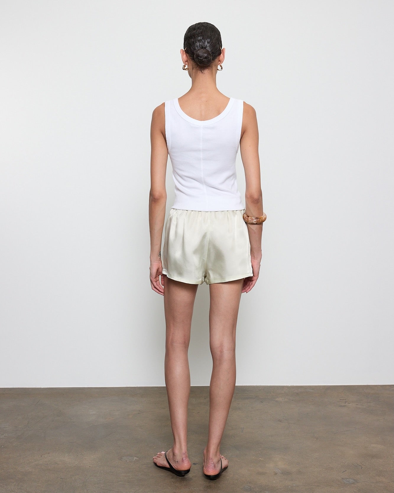 Enza Costa SUPIMA BABY RIB TANK at Romi Boutique
