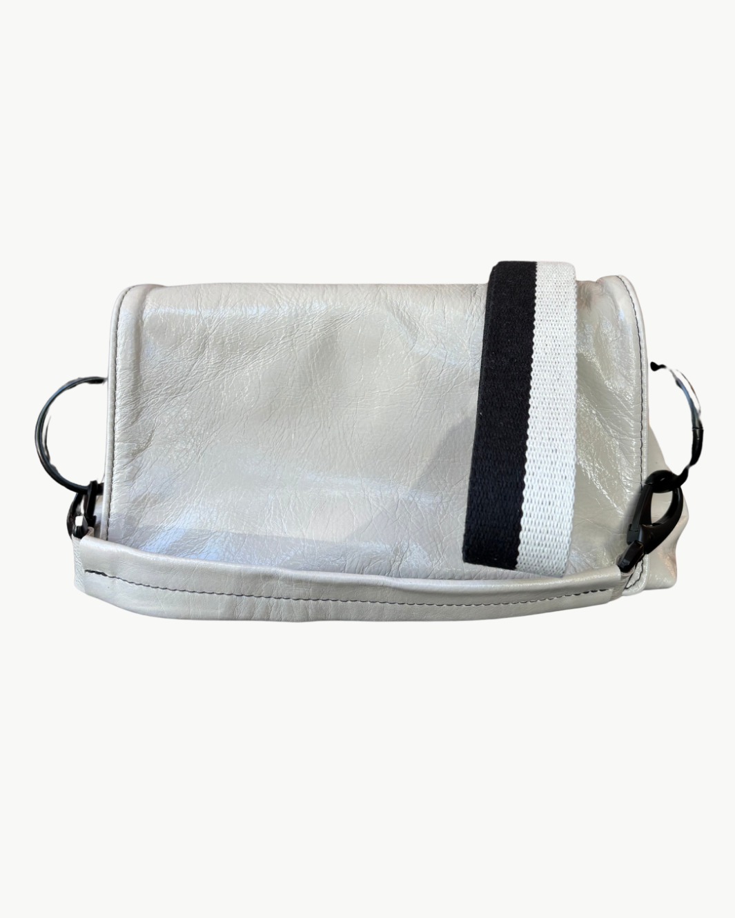 MARITA SHOULDER BAG IN EGGSHELL PATENT LEATHER