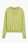 Minnie Rose Cashmere Long Sleeve Shrunken V Neck at Romi Boutique