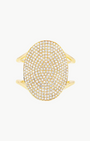 EF Collection Diamond Jumbo Oval Ring at Romi Boutique