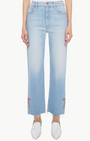 Mother THE RAMBLR ZIP SLICE HOVR FRAY at Romi Boutique