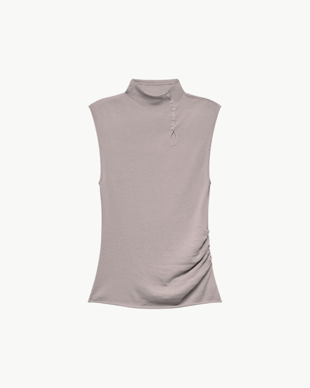 Button Turtleneck Tank