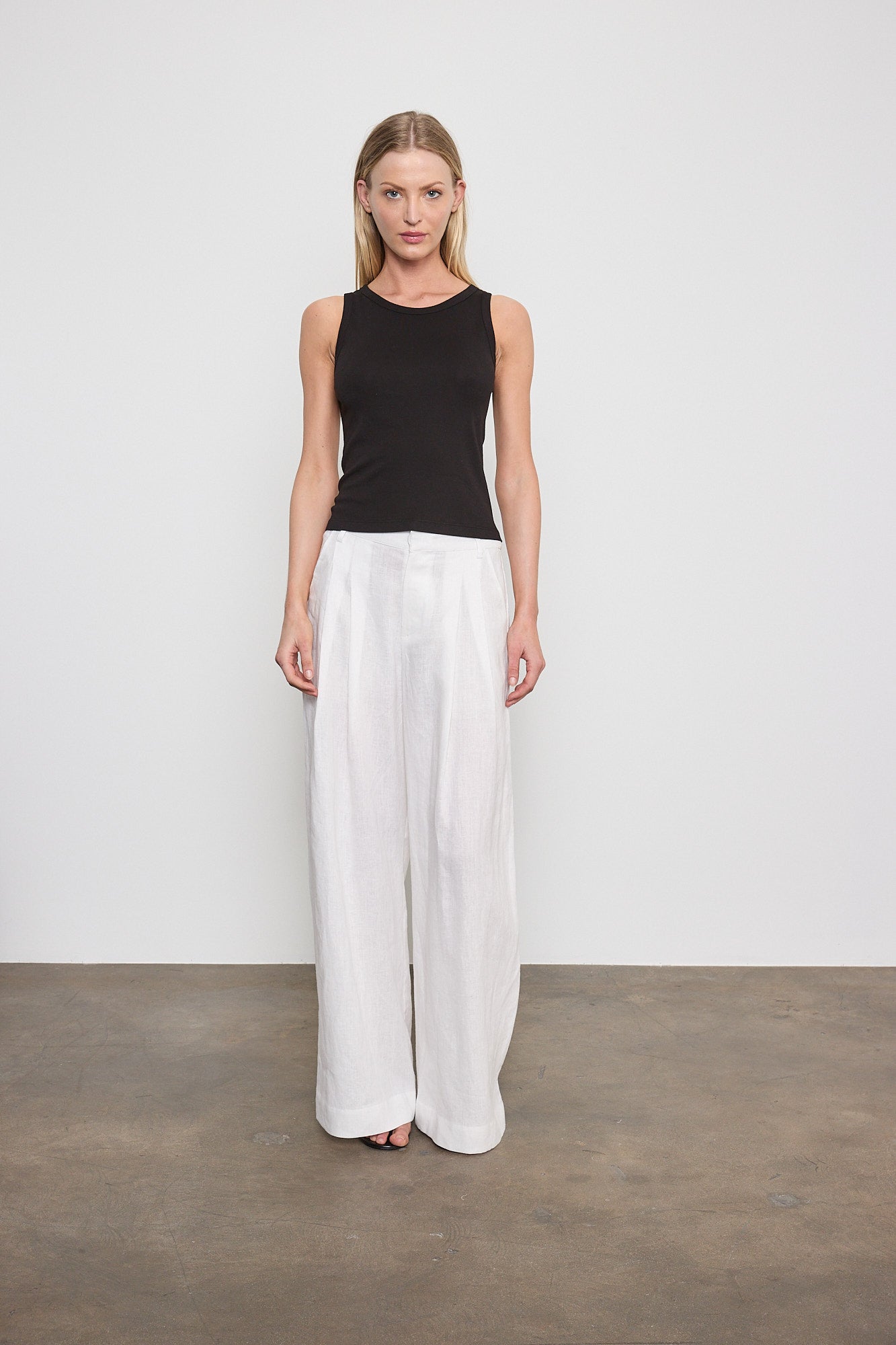 Enza Costa Supima Cotton Scoop Tank at Romi Boutique