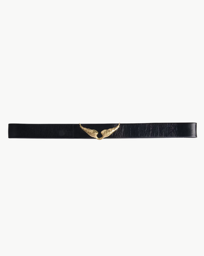 ROCK REVERSIBLE VINTAGE BELT IN NOIR