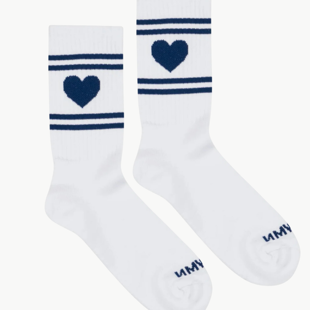 SPRWMN HEART LOGO CREW SOCKS at Romi Boutique