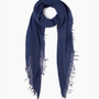 Chan Luu MEDIEVAL BLUE CASHMERE AND SILK SCARF at Romi Boutique
