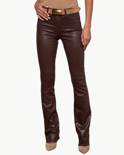 SELMA COATED BOOTCUT JEAN IN CHOCOLATE