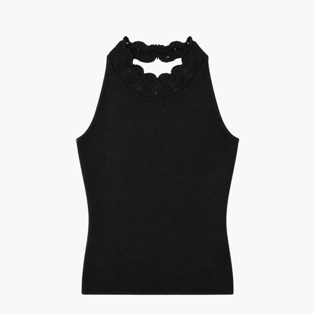 W.Cashmere Rosalie Halter Top at Romi Boutique
