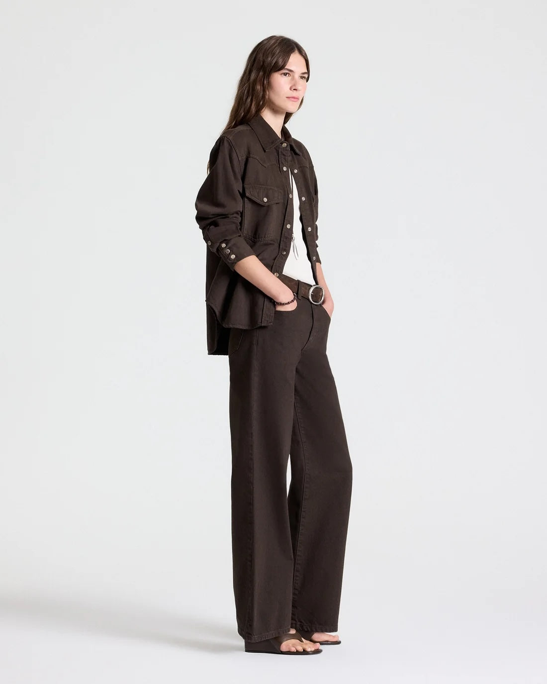 TWP Yellowstone Shirt at Romi Boutique